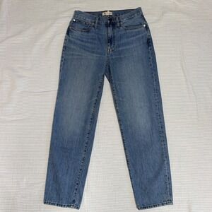 Madewell The Slouchy Boyjean Women 25 Medium Wash Relaxed Denim Blue Jeans